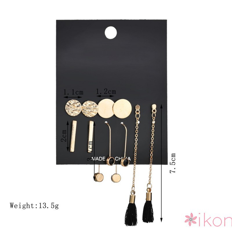 Bộ 5 cặp khuyên tai thời trang dành cho nữ