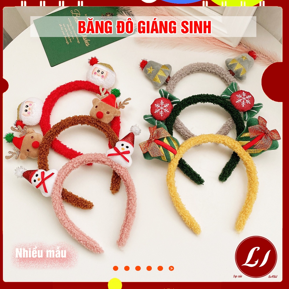Băng đô, bờm GIÁNG SINH xù nhiều mẫu dễ thương