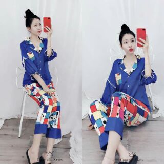 Đồ bộ ngủ lụa satin