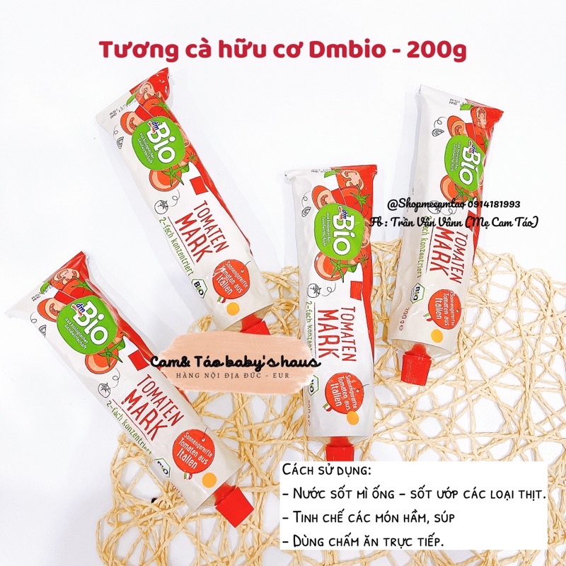 Tương cà hữu cơ TOMATEN MARK Dmbio - 200g