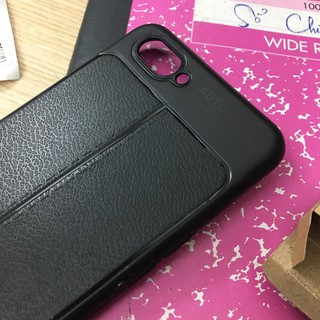 Ốp lưng silicon giả da Auto Focus OPPO A3S