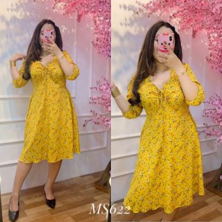 Đầm dây rút ngực bigsize