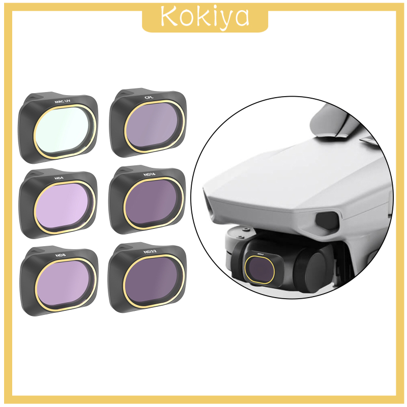 [KOKIYA]Replacement High Quality CPL ND8 Lens Filters Set for Mavic Mini Drone 6Pcs