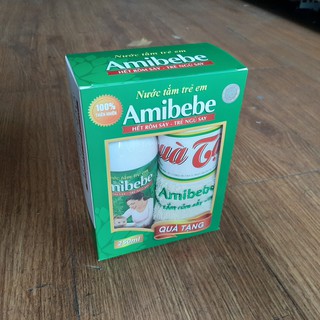 Nước tắm trị rôm sẩy amibebe 250ml (tặng quà)