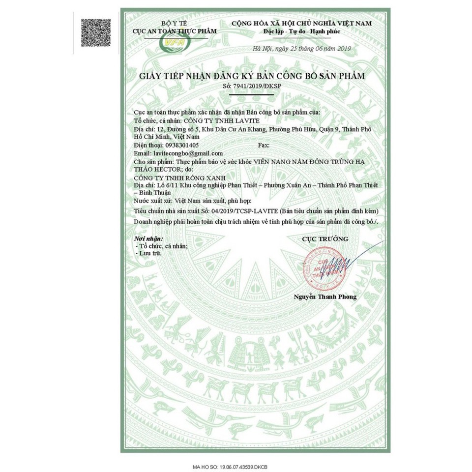 [Chính hãng] Viên nang đông trùng hạ thảo Hector 100% (Lọ 30 viên x 250 mg) | BigBuy360 - bigbuy360.vn