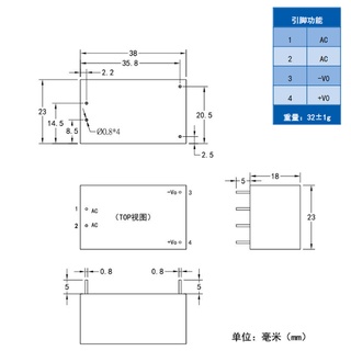 Module nguồn AC-DC Hi-Link HLK-5M05 5Vdc 1A