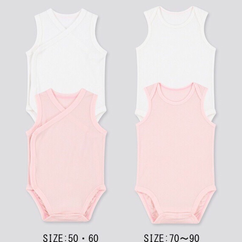 Bộ liền thân body uniqlo thông hơi cho bé trai bé gái