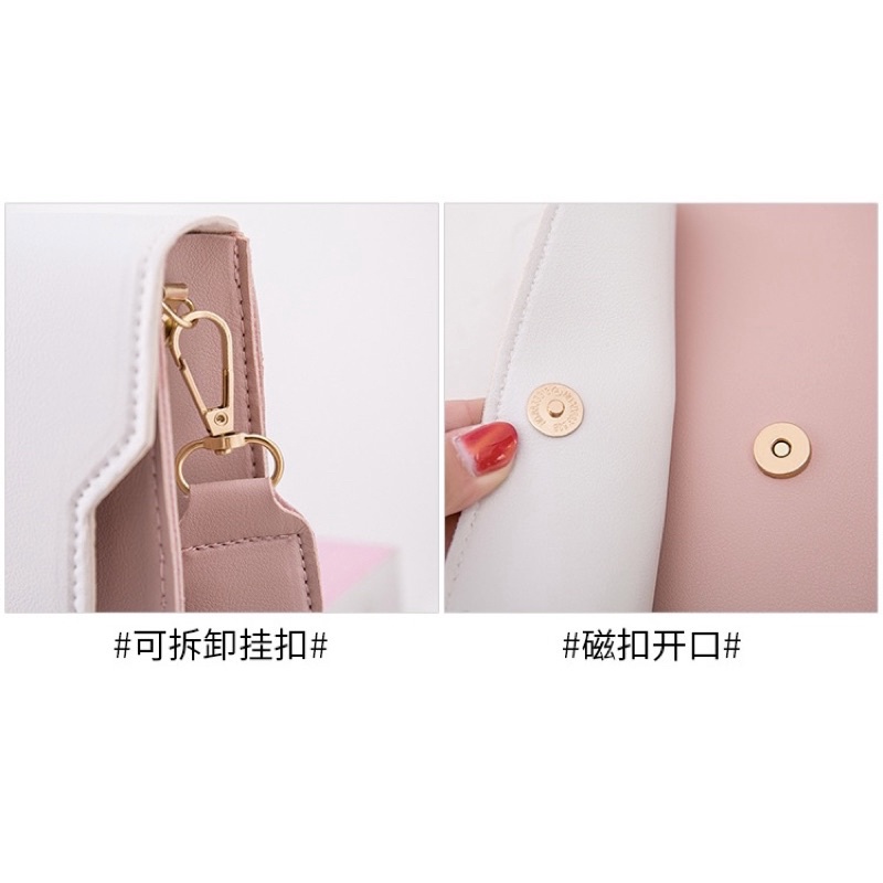 Túi xách nữ, túi đeo chéo khuyên mèo trẻ trung năng động, mẫu được yêu thich nhất màu hè năm 2022