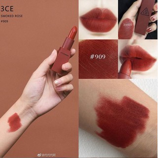 SON THỎI 3CE MOOD RECIPE màu 909 ĐỎ ĐẤT