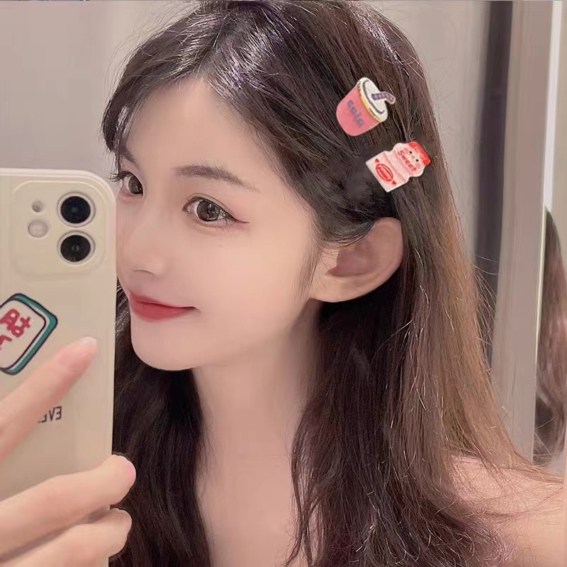 [1 Cái] Kẹp Tóc Dễ Thương Hình Chai Nước Phụ Kiện Thời Trang Cho Nữ AB139