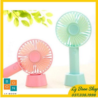 Quạt Mini Tích Điện Cầm Tay Để Bàn 3 Tốc Độ siêu hot