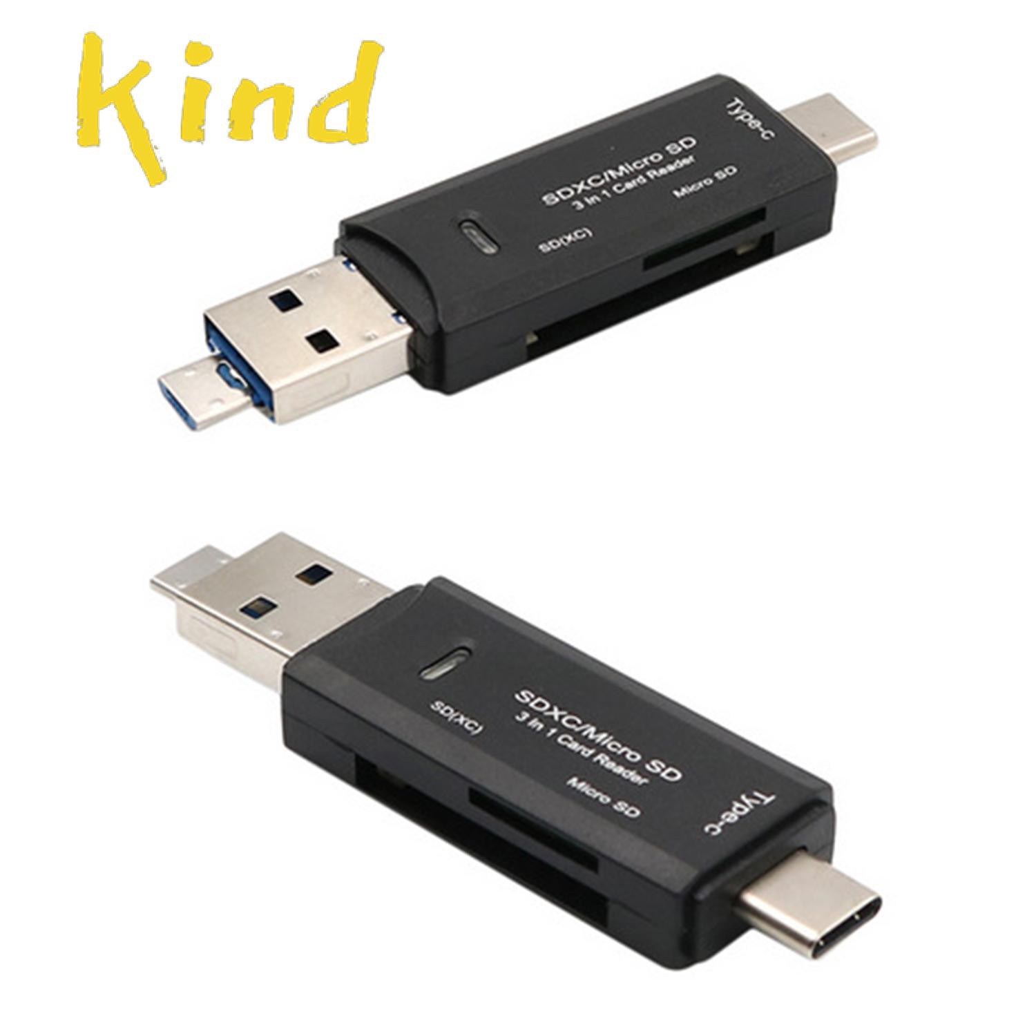 Đầu Đọc Thẻ Nhớ 3 Trong 1 Usb3.1 Usb-C / Type C Sd Tf / Micro Sd | BigBuy360 - bigbuy360.vn