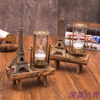 Đồng Hồ Cát Dạng Xoay Hình Tháp Eiffel Độc Đáo
