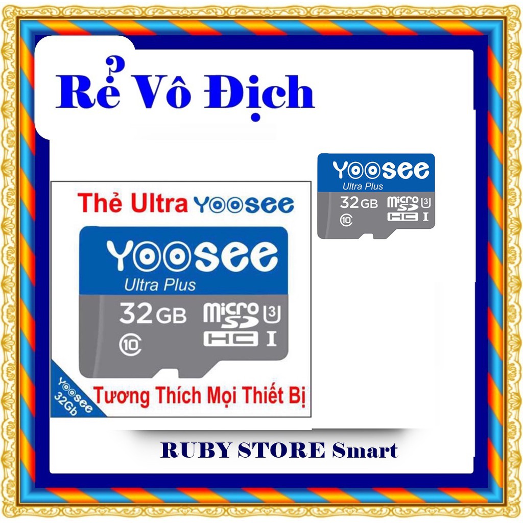 Thẻ Nhớ YOOSEE 32G U3 Tốc độ Cao 80MB/S