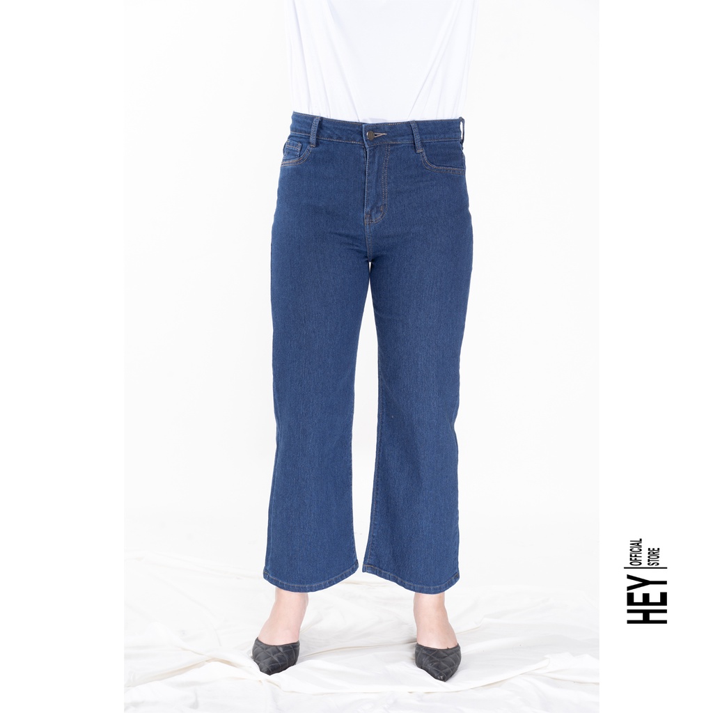 Quần jean ống suông nữ lưng cao, quần ống rộng dáng suông full từ S đến 2XL 3 màu lựa chọn Q03 - HEY OFFICAL | BigBuy360 - bigbuy360.vn