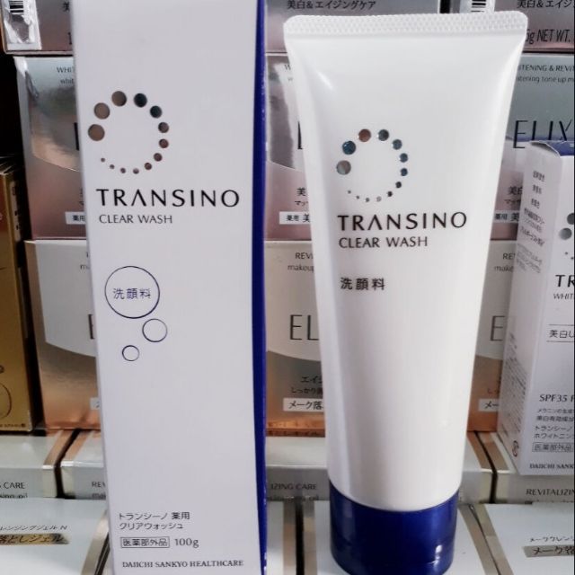 Sửa rửa mặt transino clear wash 100g
