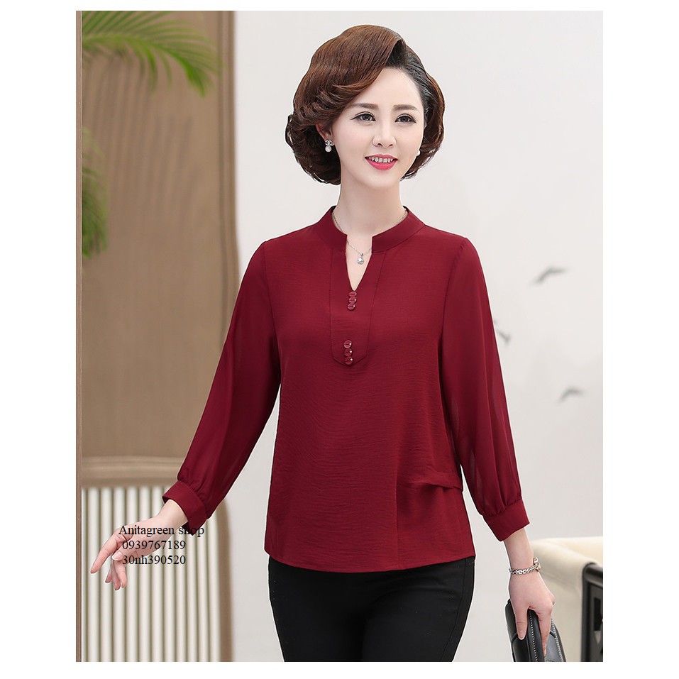 nh390520-SƠ MI TAY DÀI ĐÍNH NÚT