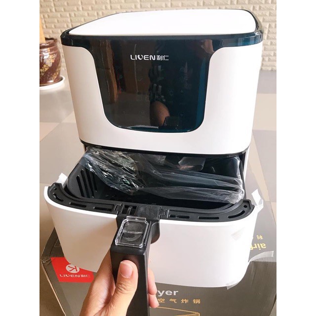 Nồi chiên không dầu đối lưu Liven 5,5L ⚡🆂🅰🅻🅴 ⚡ công nghệ đối lưu cảm ứng (CAM KẾT CHẤT LƯỢNG - BẢO HÀNH 12 THÁNG)