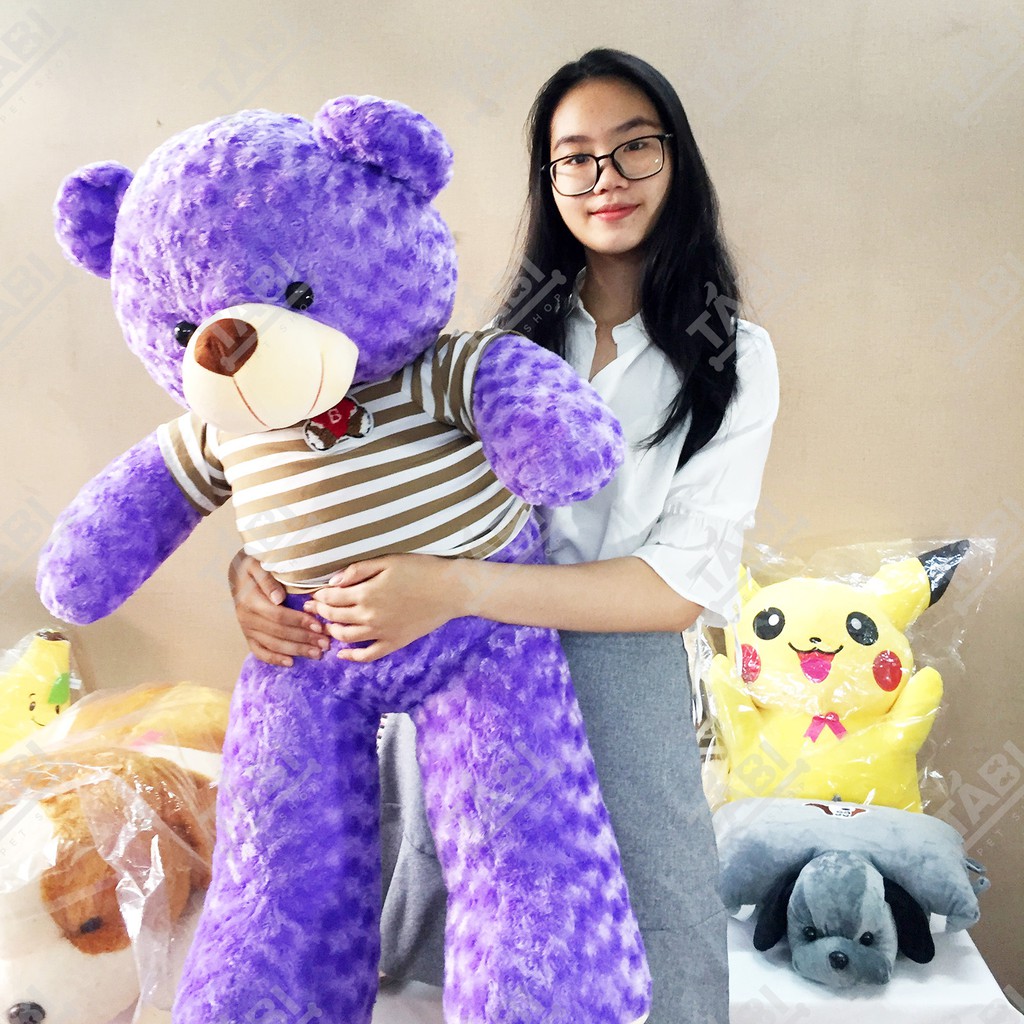 [Hình Shop Chụp] Gấu Bông Teddy Khổ Vải 1m2, Cao 1m - Thú Nhồi Bông Teddy Siêu Cute