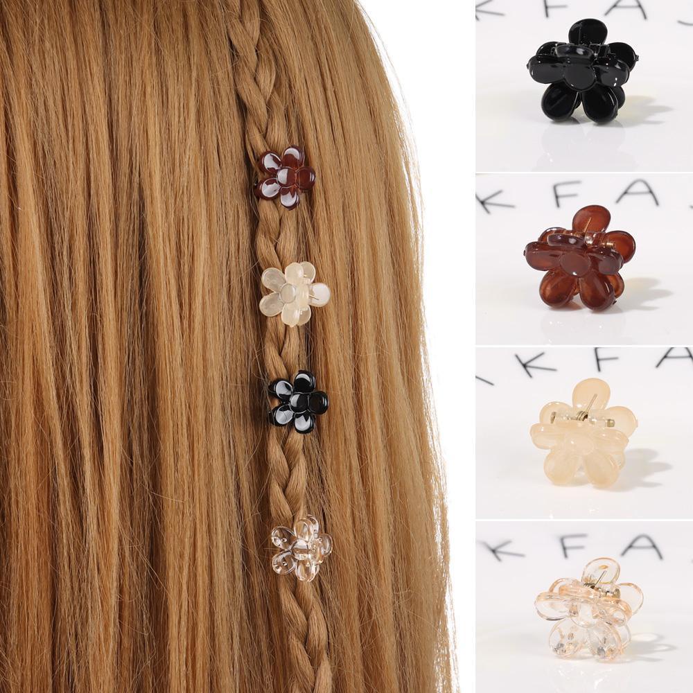 1 Kẹp Tóc Càng Cua Mini Hình Hoa Phong Cách Hàn Quốc