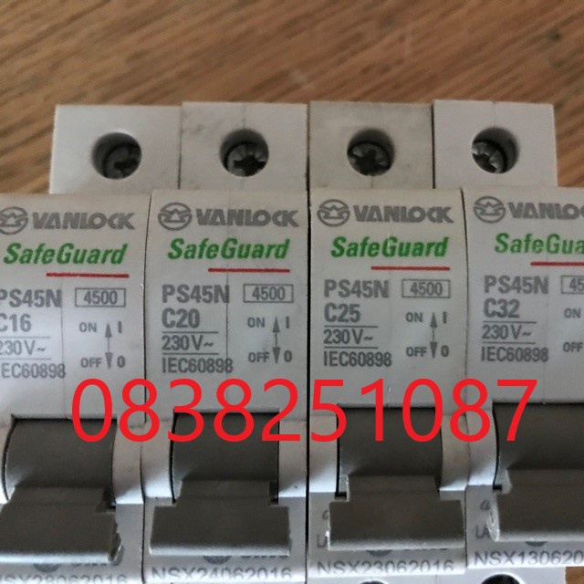 CB tép 1 pha 10A-63A sino Vanlock | aptomat tự động ngắt điện