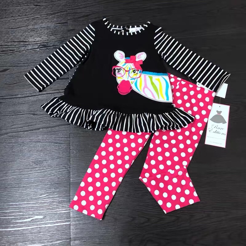 Bộ quần áo bé gái RE 2-7 tuổi  Sét đồ bé gái cotton mềm xuất dư 0222