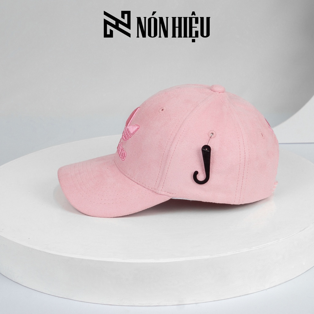 Mũ lưỡi trai Da lộn Hồng - Made in Thái Lan Full Tem Mark hãng