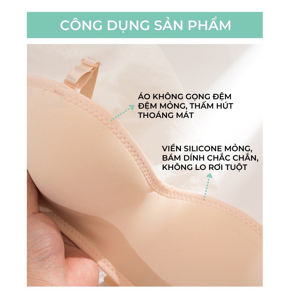 Áo lót nữ cúp ngực kèm dây vai ( 2 cách mặc )