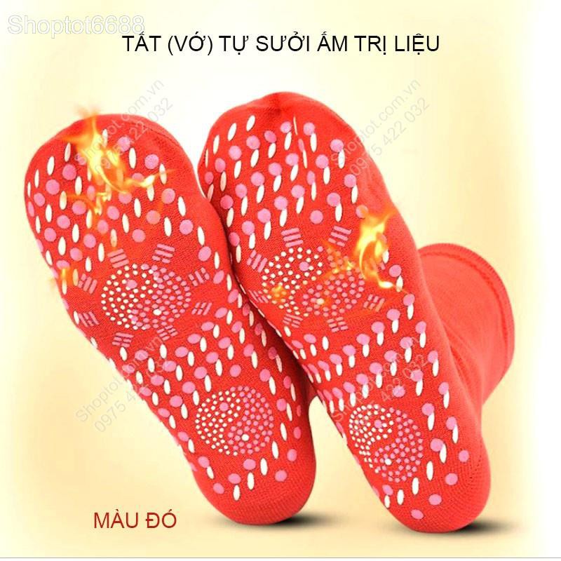 TẤT - VỚ TỰ SINH NHIỆT SƯỞI ẤM VÀ MASSAGE TRỊ LIỆU CHÂN TSN01 (Kho hàng Hà nội)