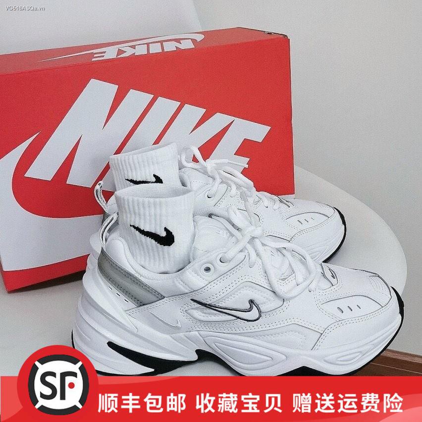Giày Thể Thao M2K Màu Bạc Trơn Phong Cách Hàn Quốc Thời Trang Cho Nữ
