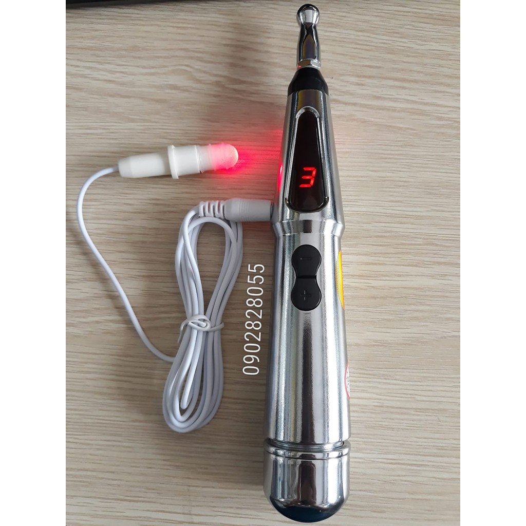 BÚT DÒ HUYỆT CHÂM CỨU TRỊ LIỆU BẰNG XUNG ĐIỆN KẾT HỢP ĐÈN LASER HỒNG NGOẠI AUKEWEL DR LASER AK-2000-C