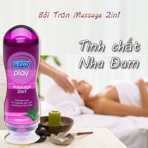 Massage Body Gel Bôi Trơn Durex Play Massage 2in1 200ml ( Chính Hãng )