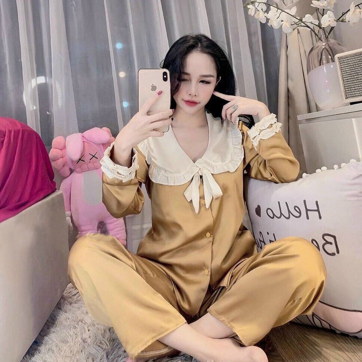 Pijama Lụa Dài Tay Cao Cấp SAVVY