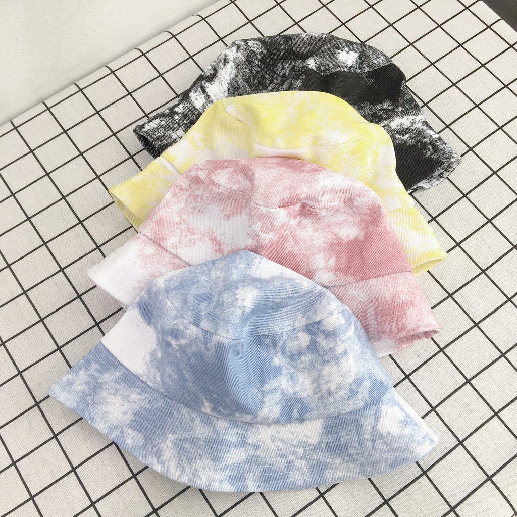 Nón TIEDYE BUCKET Loang Màu Ulzzang (Ảnh Thật)