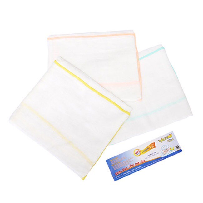 Set 2 khăn tắm cao cấp cho bé 100% cotton KACHOOBABY 3 lớp/4 lớp/5 lớp