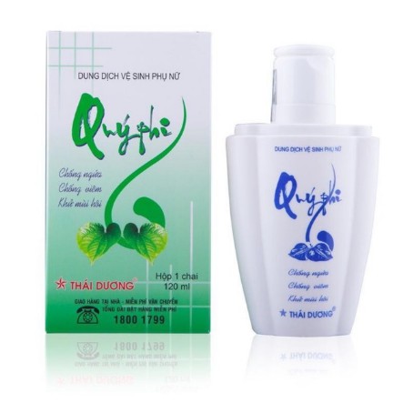 Dung dịch vệ sinh phụ nữ Quý Phi 120ml - Chính hãng Sao Thái dương [Xanh,Đỏ]