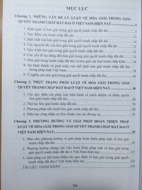 Sách: Hòa giải trong giải quyết tranh chấp đất đai ở Việt Nam hiện nay | BigBuy360 - bigbuy360.vn