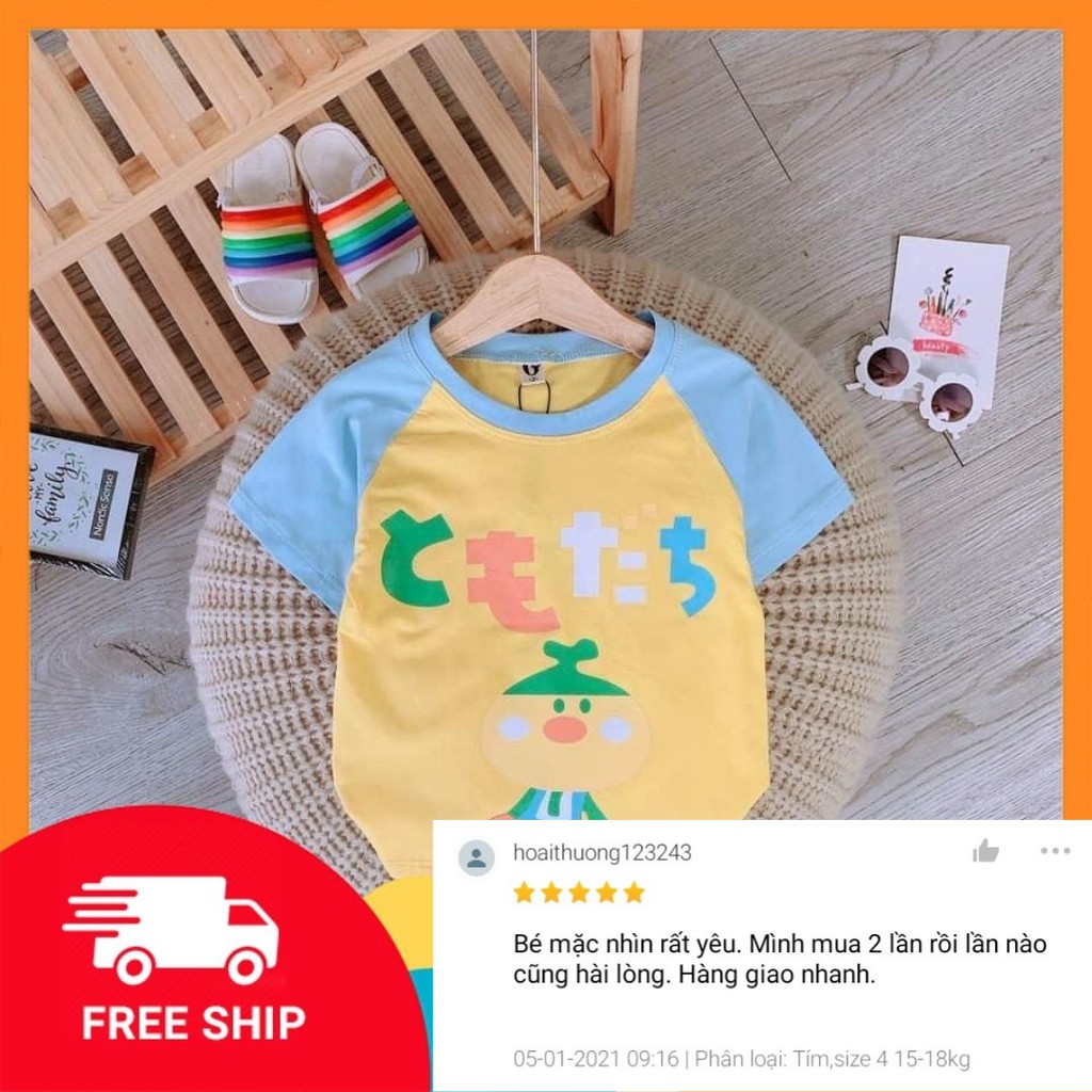 Áo thun bé gái, áo thun hoạt hình dể thương cổ tròn tay ráp