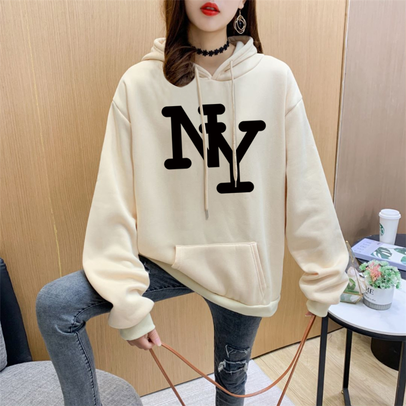 NRVP Áo Nỉ Nữ Dài Tay Có Mũ Thời Trang Hàn 2020