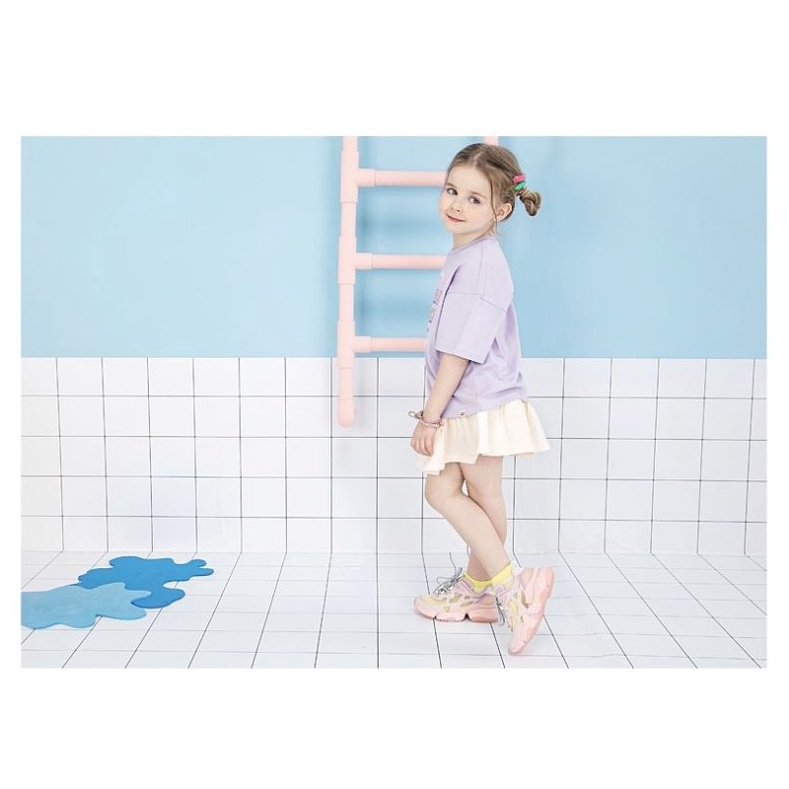 Set bé gái áo và chân váy quần cotton