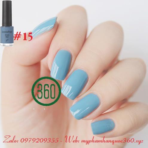 Sơn móng tay Innisfree Green Nail #15 - màu 15 (6ml) ༷