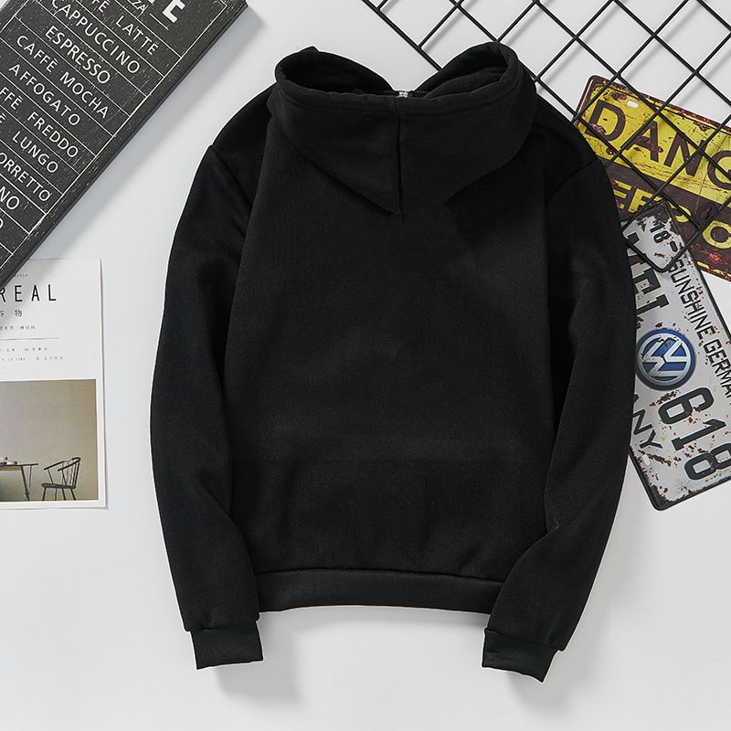 Áo Hoodie Nỉ Nam Thu Đông Họa Tiết Chữ W MEN TOP 187 B (Đen)