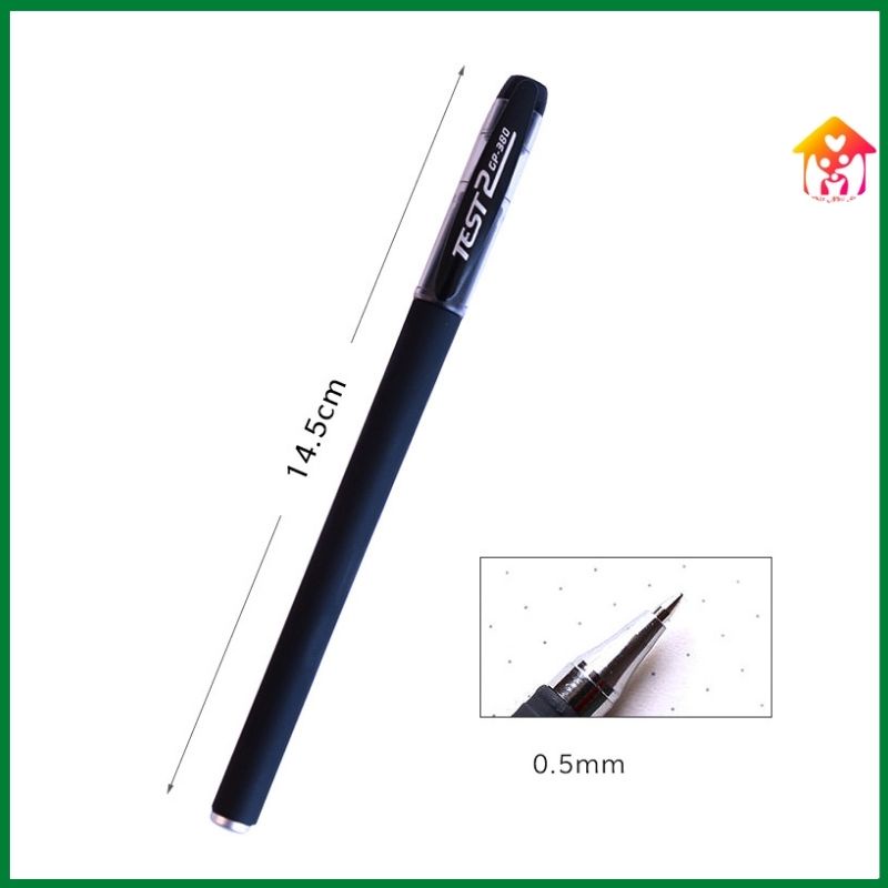 Bút bi gel nước mực đen ngòi 0.38mm-bút gel chữ ký luyện viết siêu đẹp
