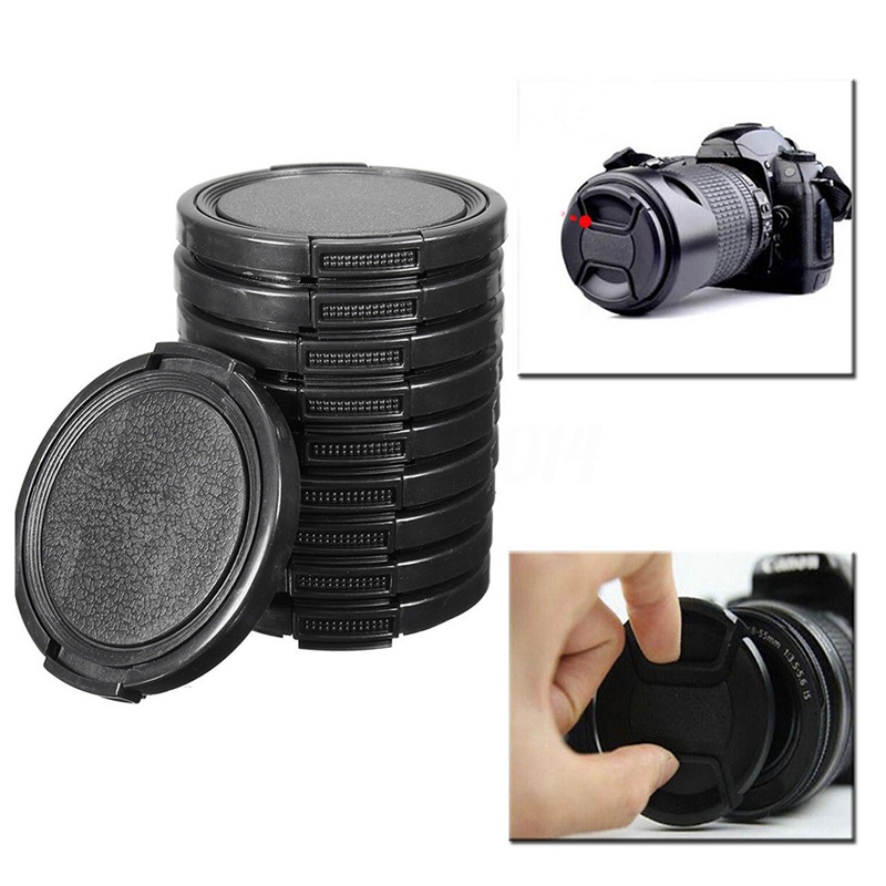 Set 10 Nắp Đậy Ống Kính Máy Ảnh Canon Nikon DSLR 49mm