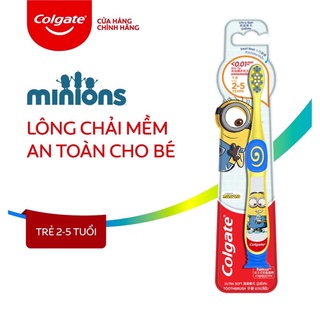 Bàn chải đánh răng trẻ em cao cấp Minion Colgate cho trẻ từ 2-5 tuổi