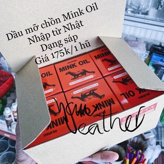 [Columbus-Nhật Bản] Mink Oil Sáp dưỡng da, cấp dầu cho túi xách, ví da từ Nhật Bản