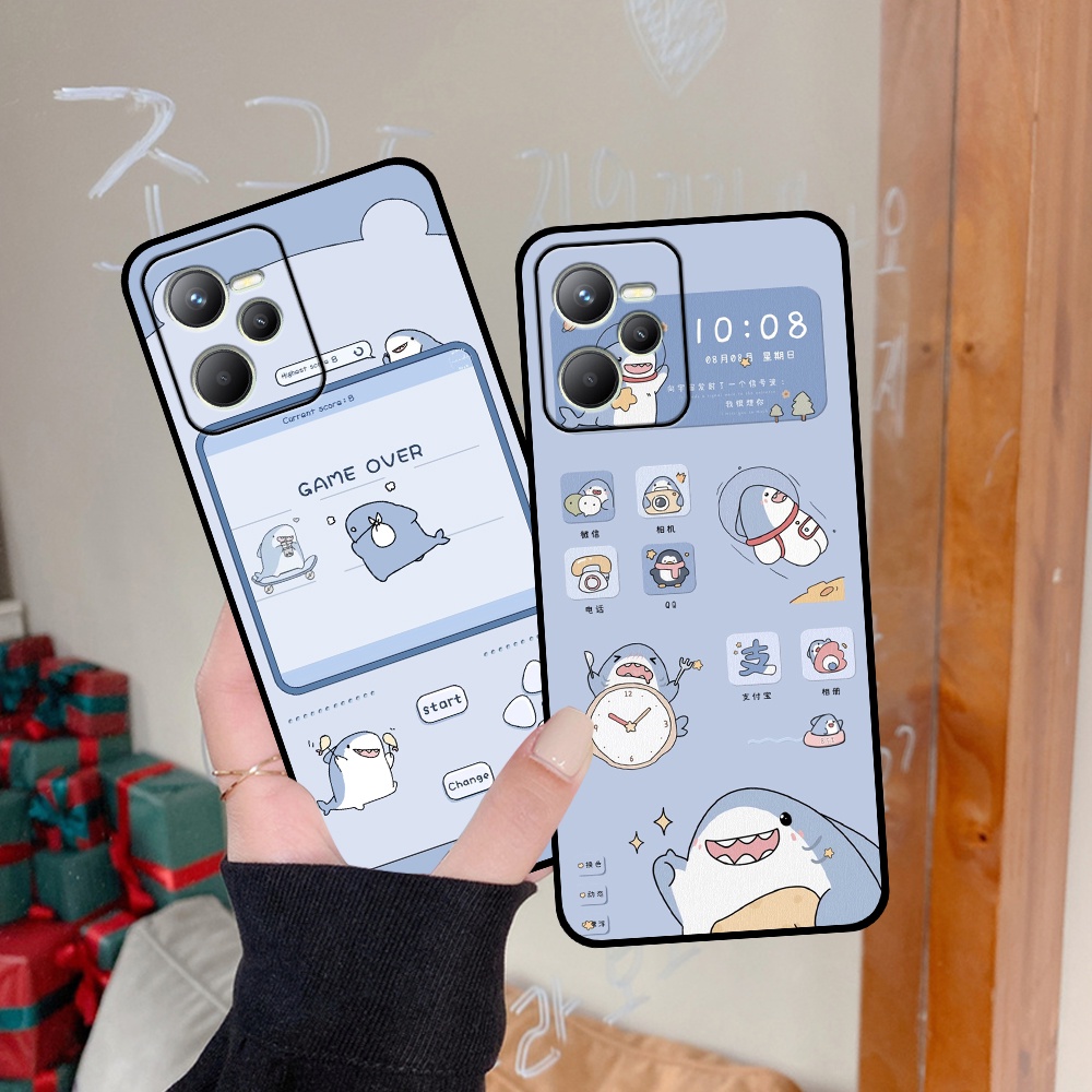 Ốp Realme C35 / Narzo 50A Prime in hình nền cá mập đáng yêu giá rẻ