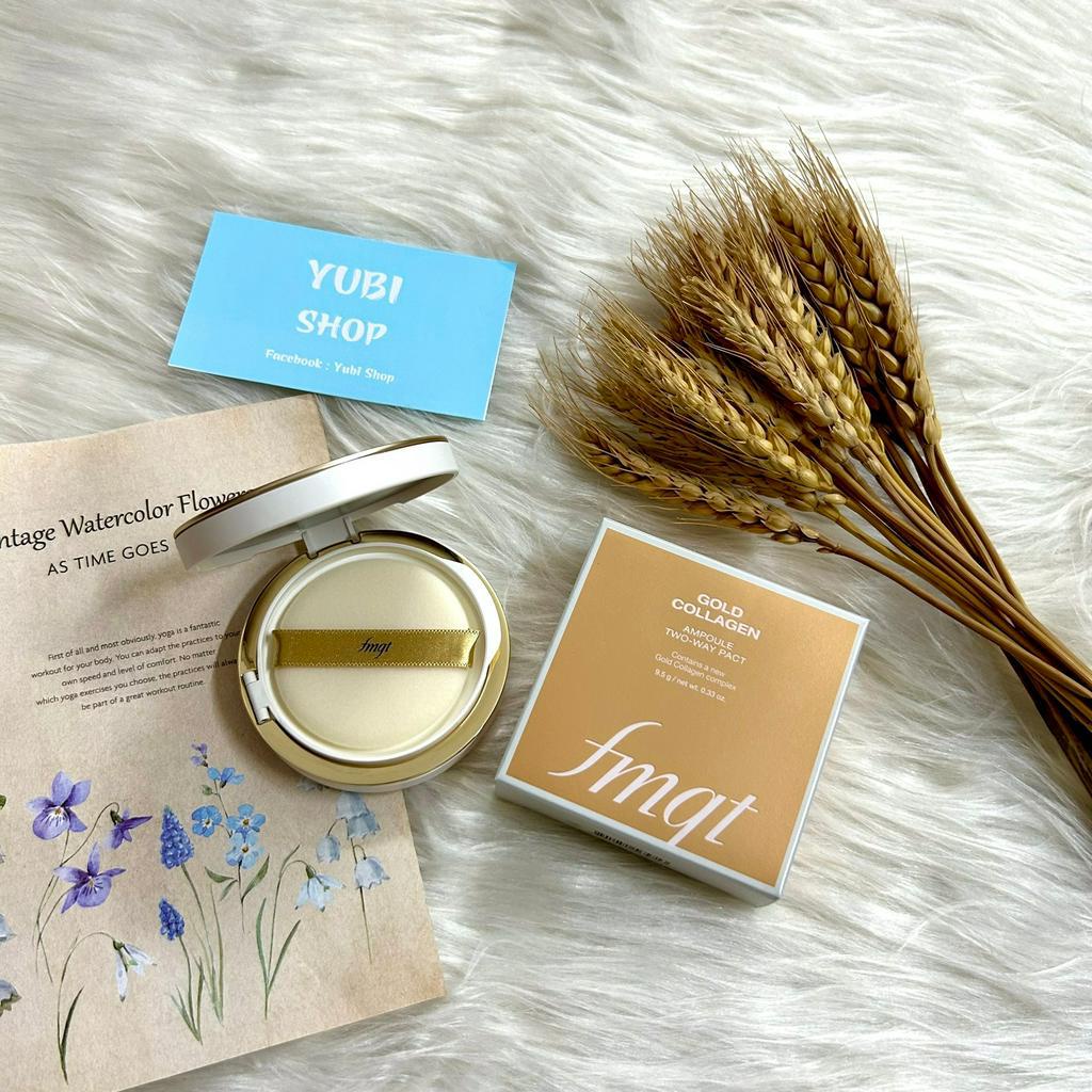 Phấn phủ siêu mịn THE FACE SHOP Gold Collagen SPF30PA+++ Hàn Quốc chính hãng - YUBI SHOP