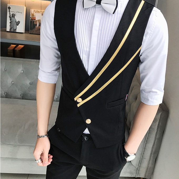 Áo Gile, Áo Gile nam h54 sang trọng lịch lãm, chất liệu mềm, không nhăn, không xù, hàng thiết kế cao cấp
