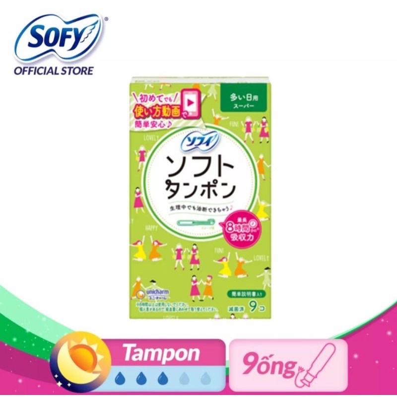 Băng vệ sinh Tampon Sofy 9cái Nhật